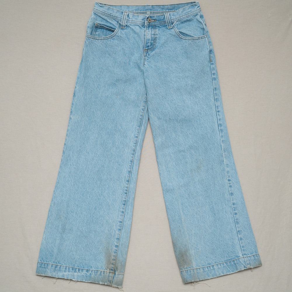 J. Galt Wide Leg Cargo Pockets Jeans Light Blue Size Small‎ Brandy Melville